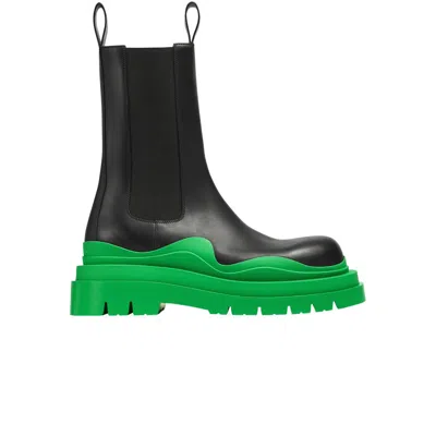 Pre-owned Bottega Veneta Wmns Tire Boot 'black Grass' | Women's Size 38.5
