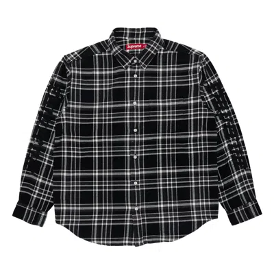 Pre-owned Supreme Old English Plaid Flannel Shirt 'black' | Men's Size M