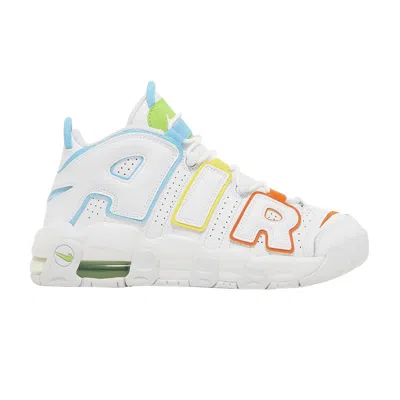 Pre-owned Nike Air More Uptempo Gs 'white Rainbow' | Multi-color | Kid's Size 3.5