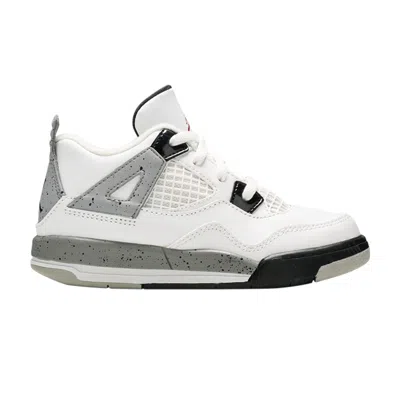 Pre-owned Air Jordan 4 Retro Og Td 'white Cement' 2016 | Infant Size 10