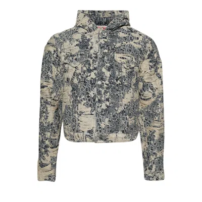 Pre-owned Acne Studios Hooded Denim Jacket 'mid Blue' | Men's Size L
