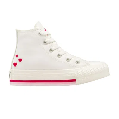 Pre-owned Converse Chuck Taylor All Star Lift Platform High Ps 'valentine's Day 2025' | Cream | Kid's Size 11.