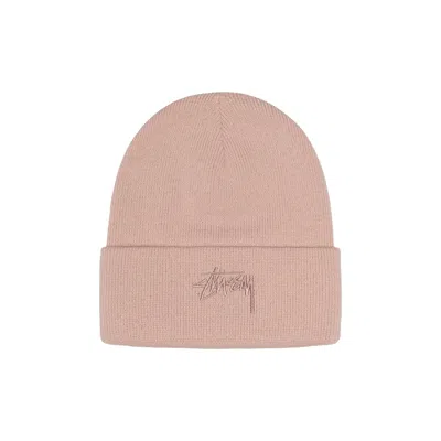 Pre-owned Stussy Stock Cuff Beanie 'blossom' | Pink | Men's Size Onesize
