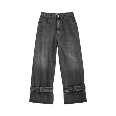 Pre-owned Jw Anderson Buckled Cuff Jeans 'grey' | Men's Size 34