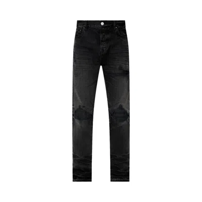 Pre-owned Amiri Leather Straight Mx1 Jean 'vintage Black' | Men's Size 29