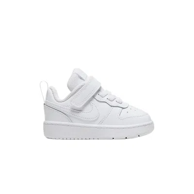 Pre-owned Nike Court Borough Low 2 Td 'triple White' | Infant Size 3