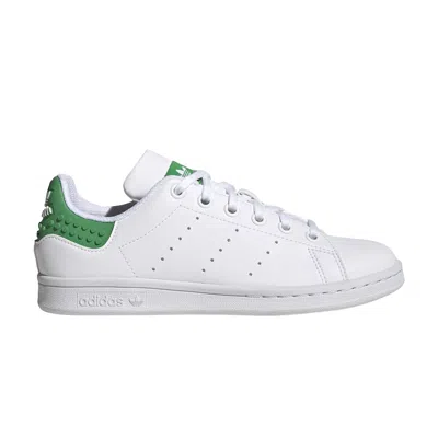 Pre-owned Adidas Originals Adidas Lego X Stan Smith J 'white Green' | Kid's Size 5.5