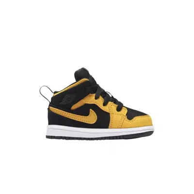 Pre-owned Air Jordan 1 Mid Td 'reverse New Love' | Gold | Infant Size 6