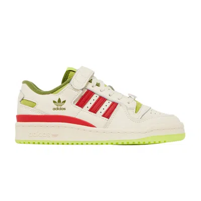 Pre-owned Adidas Originals Adidas Dr. Seuss X Forum Low J 'the Grinch - Cream White' | Kid's Size 6