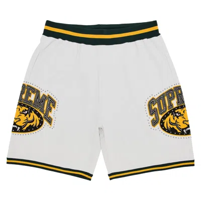 Pre-owned Supreme Studded Basketball Short 'white' | Men's Size L