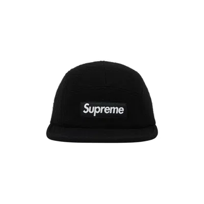 Pre-owned Supreme Harris Tweed Camp Cap 'black' | Men's Size Onesize
