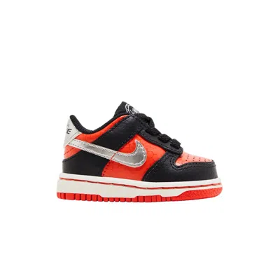 Pre-owned Nike Dunk Low Td 'martian' | Red | Infant Size 10