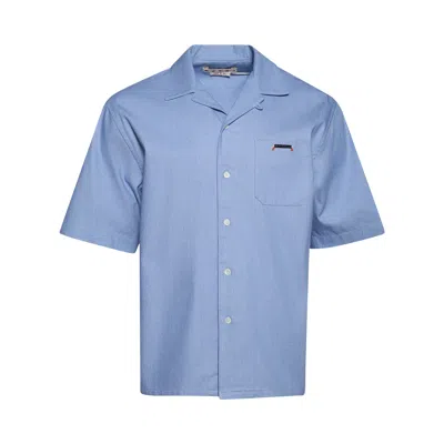 Pre-owned Marni Short-sleeve Shirt 'iris Blue' | Men's Size 46