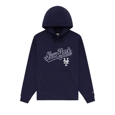 Pre-owned Aimé Leon Dore X New York Mets Logo Hoodie 'eclipse' | Blue | Men's Size Xl