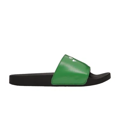 Pre-owned Bape College Slide 'green' Online Exclusive | Men's Size 8