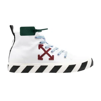 Pre-owned Off-white Vulc Sneaker Mid 'white Burgundy' | Men's Size 45