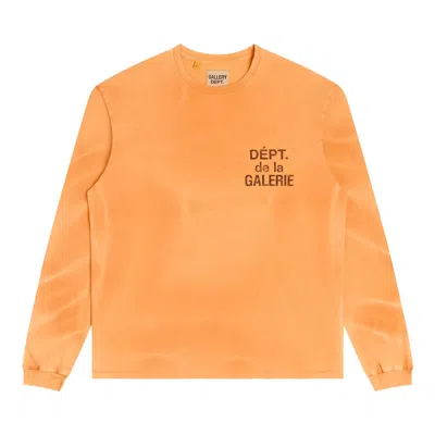 Pre-owned Gallery Dept. French Long-sleeve Tee 'bright Orange' | Men's Size Xl