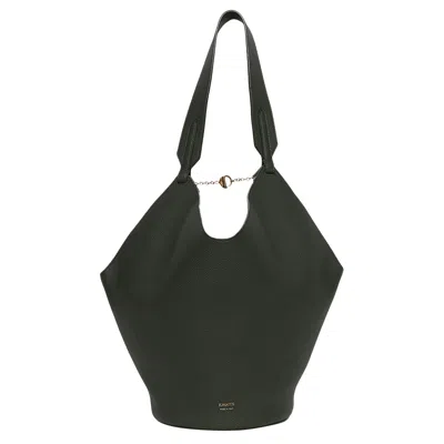 Pre-owned Khaite Small Lotus Tote Bag 'bottle Green' | Women's Size Onesize