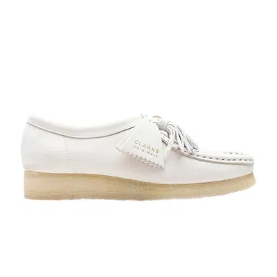 Pre-owned Clarks Wmns Wallabee 'white Nubuck' | Women's Size 10