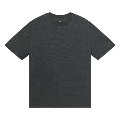 Pre-owned Stussy Pigment Dyed Short-sleeve Thermal 'faded Black' | Men's Size M
