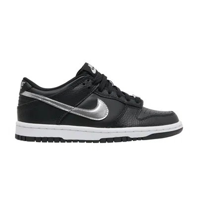 Pre-owned Nike Nba X Dunk Low Emb Gs '75th Anniversary - Spurs' | Black | Kid's Size 3.5