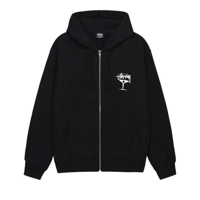Pre-owned Stussy Martini Zip Hoodie 'black' | Men's Size Xxl