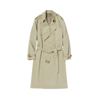 Pre-owned Auralee Trench Coat 'light Khaki' | Green | Men's Size 4