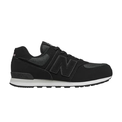 Pre-owned New Balance 574 Big Kid 'fashion Metallic - Black' | Kid's Size 7