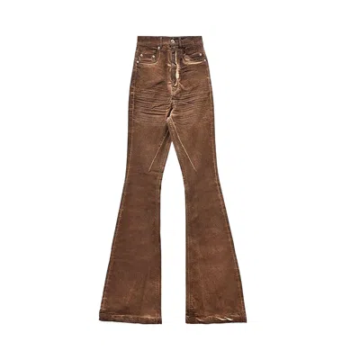 Pre-owned Rick Owens Drkshdw Bolan Bootcut Jeans 'henna Brown' | Men's Size 27