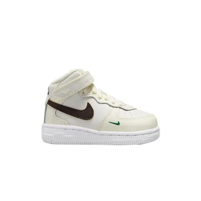 Pre-owned Nike Air Force 1 Mid Se Td '40th Anniversary - Sail Brown Basalt' | Cream | Infant Size 3 In White