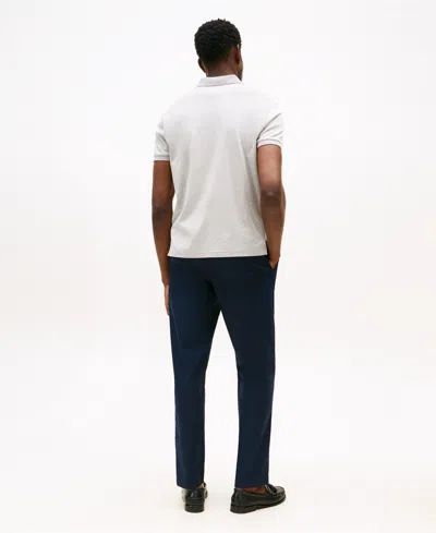 Tommy Hilfiger Regular Fit Interlock Zip Polo In Neutral