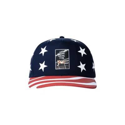 Pre-owned Anti Social Social Club X Wwe American Nightmare Hat 'multicolor' | Red | Men's Size Onesize