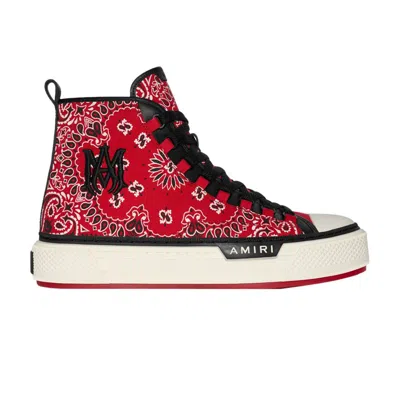 Pre-owned Amiri M.a. Logo Court High 'bandana - Red' | Men's Size 44