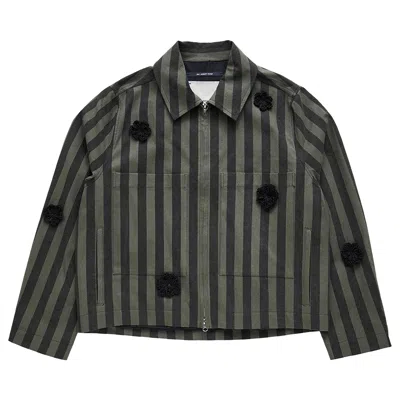 Pre-owned Song For The Mute Daisy Crop Patch Pocket Jacket 'green' | Men's Size 48