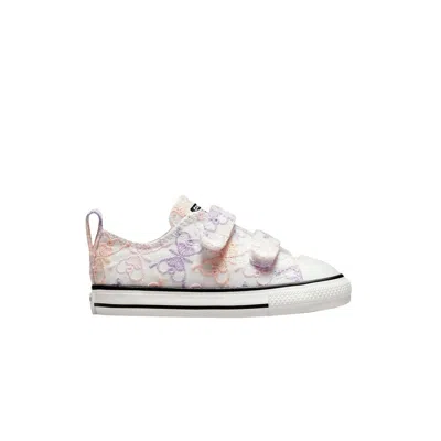 Pre-owned Converse Chuck Taylor All Star Easy-on Low Td 'butterfly Embroidery - Pale Amethyst' | White | Infan