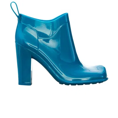Pre-owned Bottega Veneta Wmns Shine Ankle Boot 'blaster' | Teal | Women's Size 39