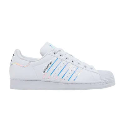 Pre-owned Adidas Originals Adidas Superstar Big Kid 'iridescent' | White | Kid's Size 5.5