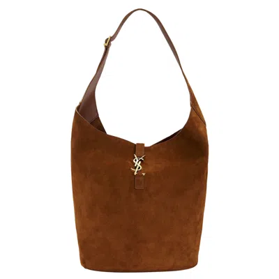 Pre-owned Saint Laurent Le 5 Á 7 Hobo Shoulder Bag 'caramel Cognac' | Tan | Women's Size Onesize