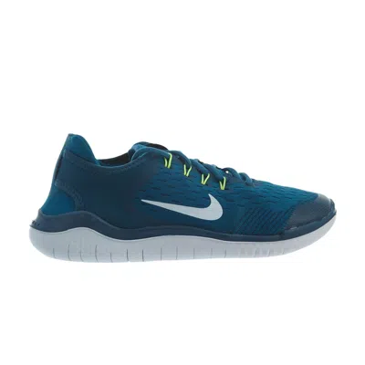 Pre-owned Nike Free Rn 2018 Gs 'blue Force Green Abyss' | Kid's Size 4.5