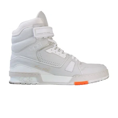 Pre-owned Louis Vuitton 408 Trainer Sneaker Boot 'nuage White' | Men's Size 9