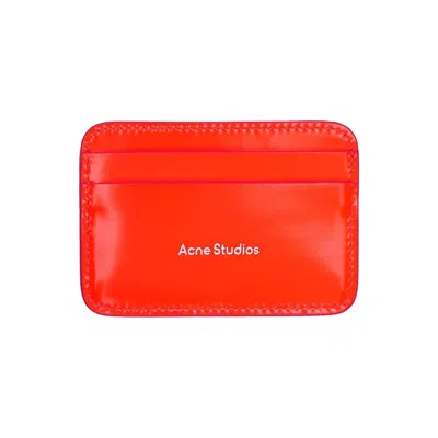 Pre-owned Acne Studios Card Holder 'neon Pink' | Red | Men's Size Onesize