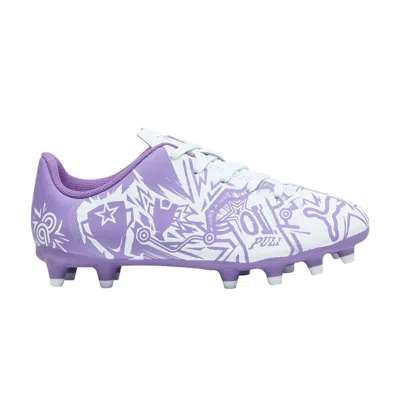 Pre-owned Puma Christian Pulisic X Tacto 2 Fg Ag Big Kid 'cp10 Pack - Dewdrop' | Purple | Kid's Size 13