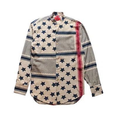 Pre-owned 424 American Flag Print Tunic 'multicolor' | Multi-color | Men's Size 52