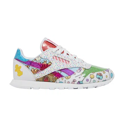 Pre-owned Reebok Hasbro X Classic Leather Big Kid 'candy Land' | Multi-color | Kid's Size 6.5
