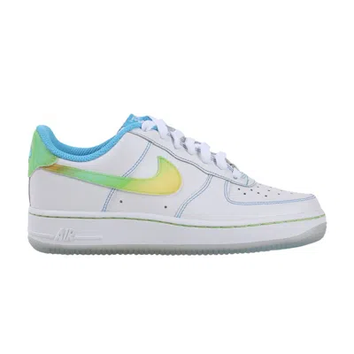 Pre-owned Nike Air Force 1 Low Le Gs 'white Pro Cyan Citron' | Kid's Size 6