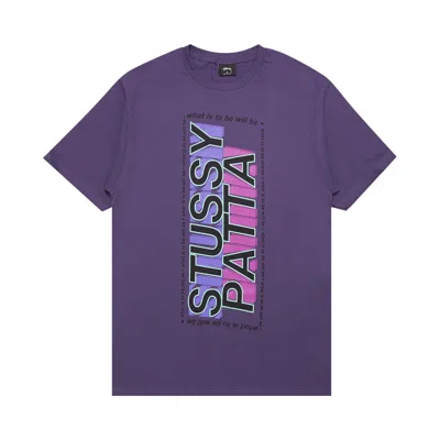 Pre-owned Stussy X Patta What It Is To Be Will Be Tee 'purple' | Men's Size M