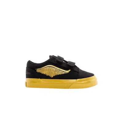 Pre-owned Vans Harry Potter X Old Skool V Toddler 'golden Snitch' | Black | Infant Size 8