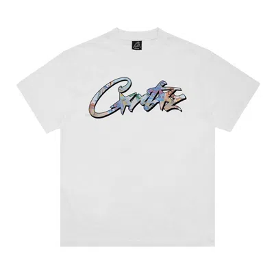 Pre-owned Corteiz Allstarz Euros Tee *new Blank* 'white' | Men's Size L