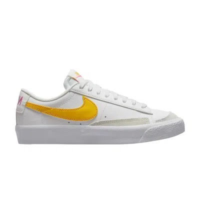 Pre-owned Nike Blazer Low '77 Gs 'summit White University Gold' | Kid's Size 4.5