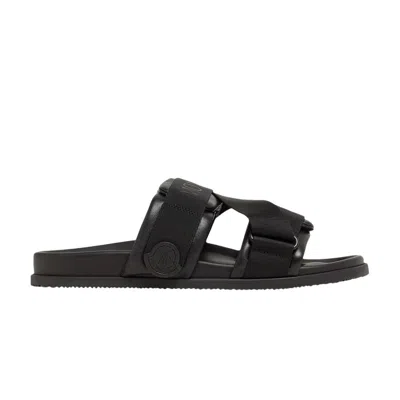 Pre-owned Moncler Wmns Mon Summer Slider 'black' | Women's Size 40